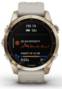 Garmin Fenix 7S Sapphire Solar DLC Titan 8 Garmin Fenix 7S Sapphire Solar DLC Titan – Bild 6