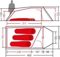 Tempest 3 - Grün -Günstiges Camp4 Geschäft wechsel tents tempest 3 skizze 1280x1280
